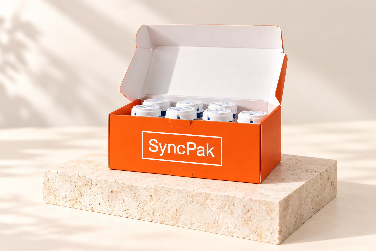 SyncPak coordinated medication delivery box
